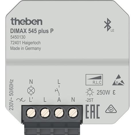 Theben DIMAX 545 plus P Universaldimmer,R-, L- und C-Lasten,autom. Lasterkennung (1/5)