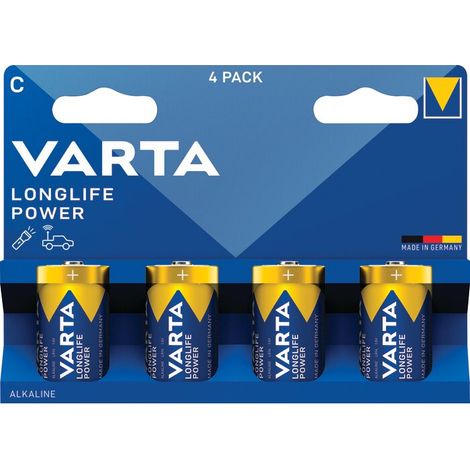 Varta VARTA Longlife Power C Blister 4 Baby (C)-Batterie Alkali-Mangan  1.5 V 4 St.