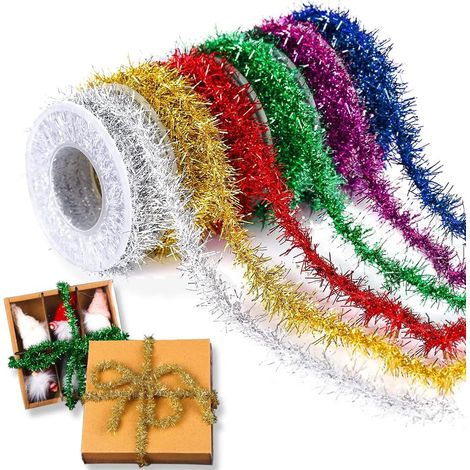 Guirlande De Noël Métallique 5 Couleurs Fil Souple Pour Sapin Intérieur Extérieur Décoration Festive