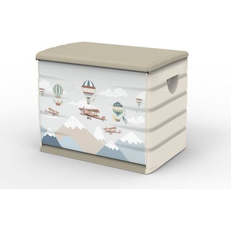 Coffre de rangement - PLASTIKEN - 260 L - 80 x 61 x 53 cm - Globo