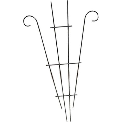 Tuteur pour plantes en pot, support à fleurs antirouille, structure en fer pour plantes grimpantes, idéal pour balcon et jardin. (1/5)
