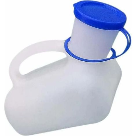 Urinoir de voyage 1000 ml, portable, réutilisable, robuste et incassable, hygiénique, facile à nettoyer, bouchon anti-odeurs, (1/5)
