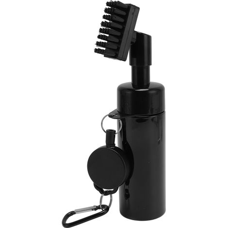 Brosse de nettoyage pour clubs de golf, type pulvérisateur d'eau, avec housse de protection et cordelette de suspension. (1/5)