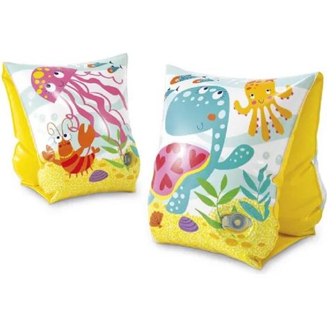 TRADE SHOP - Braccioli Stampa Fondo Marino 23x15 Cm Gonfiabili Per Bambini Piscina Mare 56666 - (1/4)