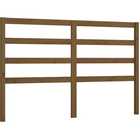Maison Exclusive - Testiera per Letto ambra 156x4x100 cm in Legno Massello di Pino
