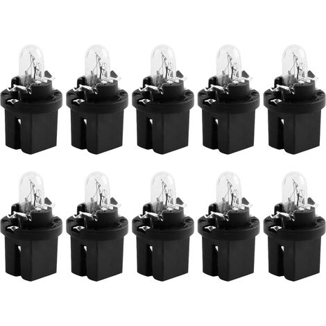 Lot de 10 ampoules de tableau de bord DC 12 V 2 W 30 MA pour éclairage de tableau de bord de voiture - Ampoules génériques avec connexion directe - Installation facile (1/5)