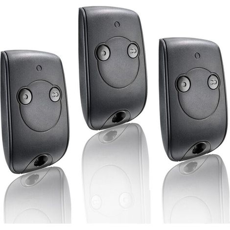 3 pour 1841026 - Telecommande NS 2 Canaux 433.42MHZ pour contrôler 2 Moteurs pour portails et Portes de Garage Télécommande de porte de Garage 433.92MHZ, télécommande de porte roulante sans fil