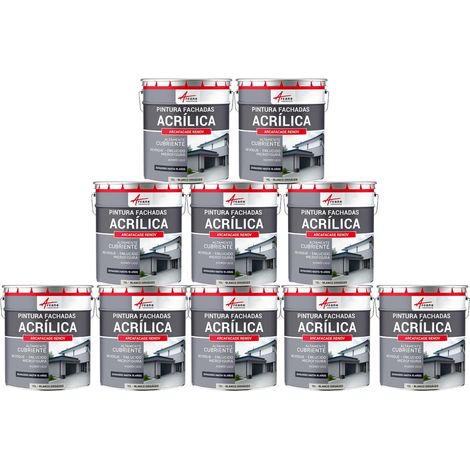 Pintura acrílica para exteriores, impermeable y duradera para fachadas exteriores - ARCAFAÇADE RENOV