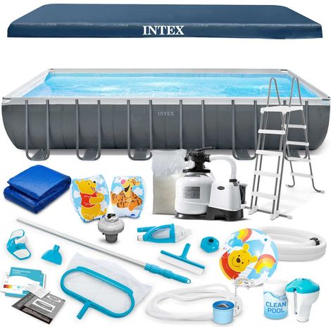 Piscine tubulaire 732 x 366 x 132 cm – Kit 21 en 1 avec pompe de filtration – Matériau PVC renforcé – Capacité 31 805 litres (1/5)