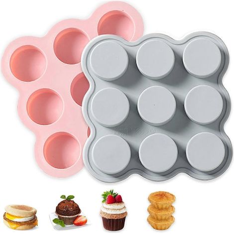Moule à œufs pour friteuse à air chaud, moule à mini-muffins antiadhésif pour friteuse à air chaud, cuiseur vapeur --- (1/5)