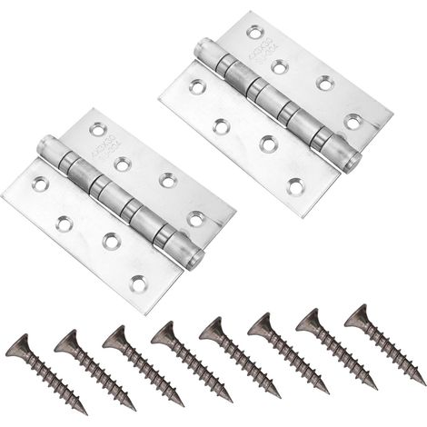 2pièces Lot de Charnières inox pour Porte (1/5)