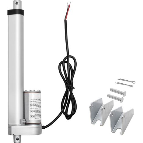 Mophorn 12V Linear Actuator, 8-Inch Stroke, 0.6"/s Speed, 225lbs/1000N Capacity, IP54 Rating with Mounting Bracket for Adjustable Desks, Recliners, and Automated Windows or Doors (1/5)