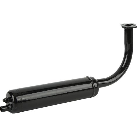 Tuyau échappement moto vélo électrique 49 à 80CC diamètre 40mm finition anodisée noir pour 26 28 pouces (1/5)