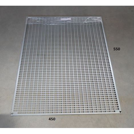 Platine métallique perforée 550x450mm acier galvanisé pour coffret 600x500mm GISSEY
