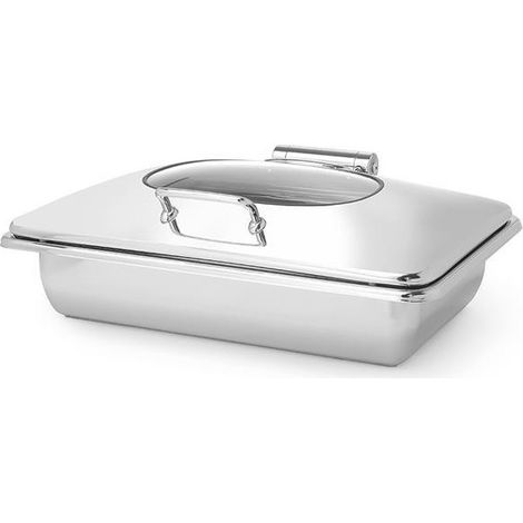Bain-marie premium avec couvercle en verre GN 1/1 - Finedine