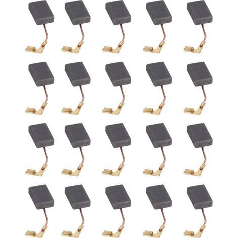 Lot de 20 balais de charbon de rechange professionnels pour moteur de perceuse, meuleuse d'angle (1/5)