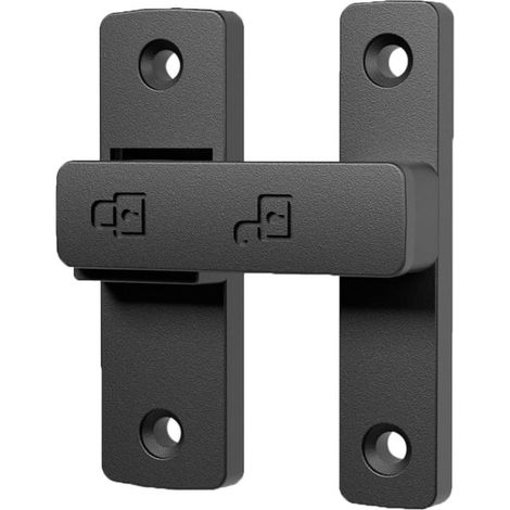 Cerradura Gsedaox, Robuuste, Cerradura para puerta corredera, Cerrojo, 1 juego, Uso interior/exterior Negro (1/5)