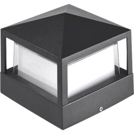 Lampes de poteau, lampes de porte, éclairage extérieur, luminaires de villa, lampes d'entrée de jardin, d'aménagement,de portail et de clôture étanches IP65 en alliage d'aluminium, lumière blanc chaud (1/5)