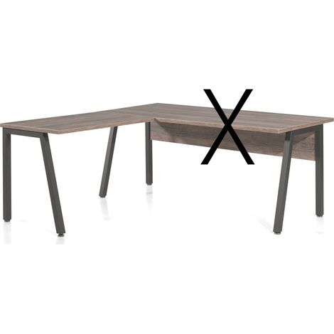 Scrivania della collezione SOON in colore rovere invecchiato e nero.