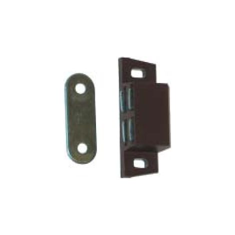 Chiusure magnetiche da applicare - forza 5 kg. - marrone - 2 pz.