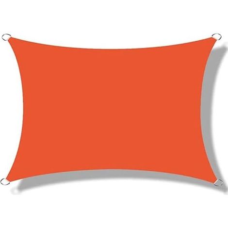 Voile d'ombrage rectangulaire 2x2m en tissu Oxford – Protection 95% UV – Bords courbés pour tension optimale – Fixation avec sangles D (1/5)