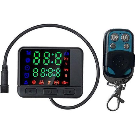 Contrôleur de chauffage de stationnement pour voiture/camion avec écran LCD, interrupteur et télécommande 12 V/24 V (1/5)