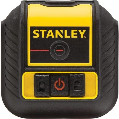 Stanley – Niveau laser croix 12m – Précision +/- 5mm à 10m – Étanchéité IP50 – Blocage compensateur pour projection plafond