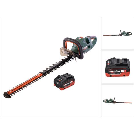 Metabo HS 18 LTX BL 65 18 V 60 cm tagliasiepi a batteria senza spazzole + 1x batteria 8,0 Ah - senza caricabatterie