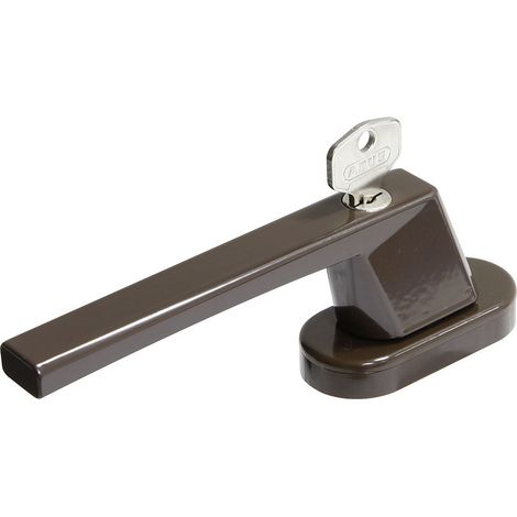 Abus Fenstergriff abschließbar FG110 braun Fenster Sicherheitsfenstergriff (1/3)