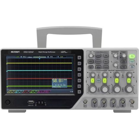[GEBRAUCHT] B-Ware Voltcraft DSO-1204F Digital-Oszilloskop 200 MHz 4-Kanal 1 GSa/s 64 kpts 8 Bit (1/2)