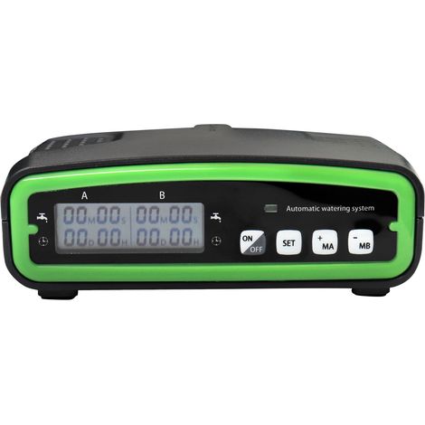 Système d'arrosage automatique double pompe pour 20 plantes, programmable 30 jours, écran LCD, tube 15m, alimentation USB et piles, idéal intérieur (1/4)