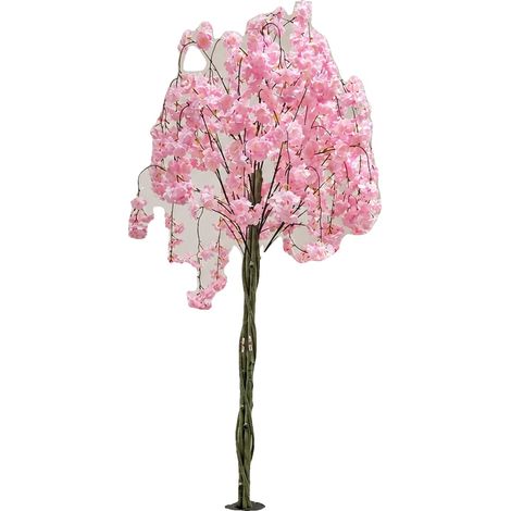 Árbol de cerezo artificial, fácil montaje, decoración de interiores, 180 cm, rosa 2 (1/2)