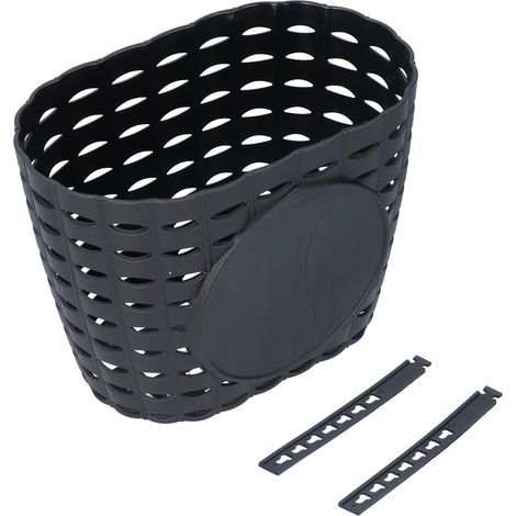 Panier de vélo enfant en plastique épais, résistant à l'usure et durable, pour poussette ou vélo enfant, noir (1/5)