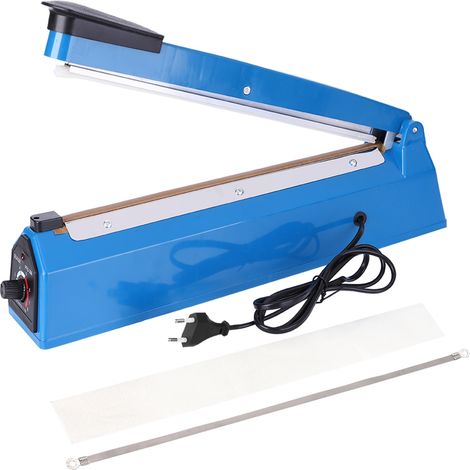 PFS‑300 400W Soudeuse manuelle à impulsion 12 pouces pour sachets plastique, machine de scellage avec prise UE 220V (1/5)