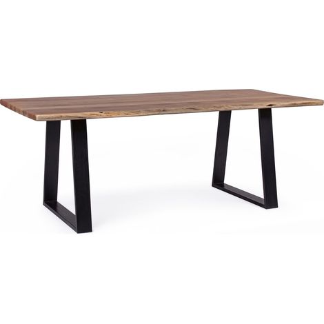 Tavolo Artur rettangolare, con gambe, in legno di acacia da 200 x 95 cm