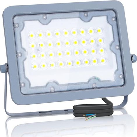 Levitantes Spot LED extérieur étanche 20 W 6500 K, lumière froide extérieure 1800 lm, spot LED IP65 pour patios, terrasses, jardins, etc (1/2)
