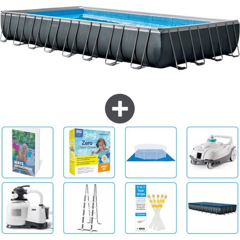 Intex Piscine Ultra XTR Rectangulaire - 975x488x132 cm - 9-pièces S544 (1/4)