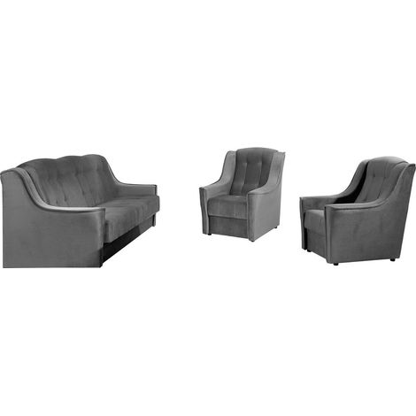 Conjunto de muebles tapizado Providence 110, Kronos 22, Función de descanso, 0, Almacenaje, Tapiz