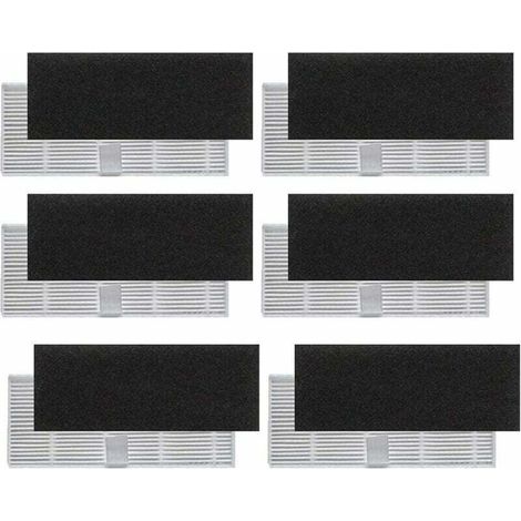 Replacement HEPA filters for the Proscenic 850T robotic vacuum cleaner, pack of 12--DTEKGAZ