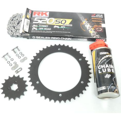 Kit chaîne France Equipement pour Moto Suzuki 650 DR R 16X42 pas (1/5)