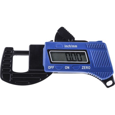Mesureur d'épaisseur RS PRO, affichage LCD ±0,1 mm, résolution 0,01 mm, 12mm ( Prix pour 1 ) (1/5)