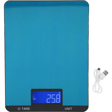 Balance de cuisine rechargeable, étanche et portable