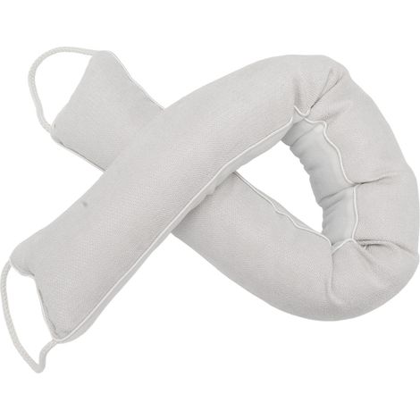Boudin de porte anti-poussière et anti-bruit, lavable, beige. (1/5)