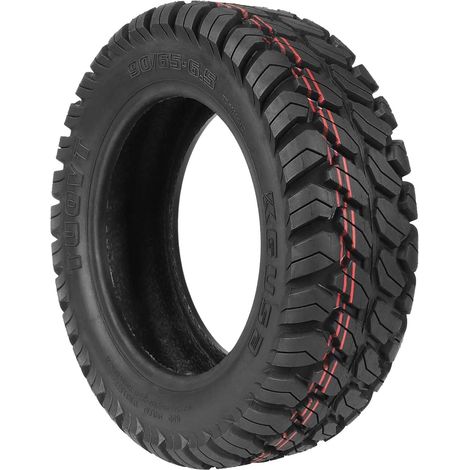 Pneu sans chambre à air tout-terrain 90/65-6,5 pour scooter électrique 11" avant/arrière Pneu sous vide résistant à l'usure Pneus épais antidérapants (1 pièce) (1/5)