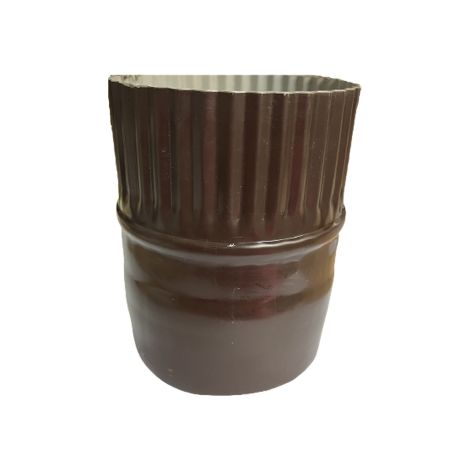 Bicchiere manicotto x grondaia lamiera preverniciata testa moro diam.100 mm M/F