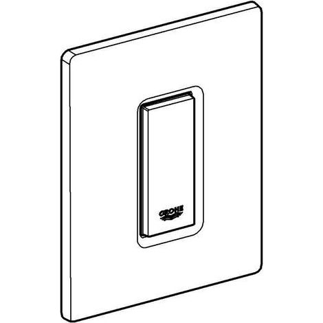 Grohe Skate Cosmo - Betätigungsplatte, Chrom/Glas, Moon White 38846LS0 (1/5)