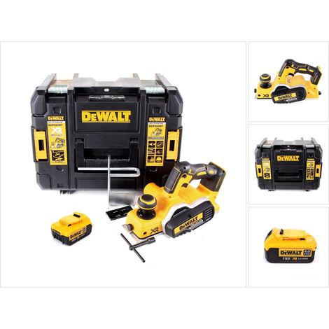 Dewalt – Rabot électrique sans fil 18V 82mm – 1 batterie 4,0Ah – Moteur sans balais pour surfaces optimales – Coffret TSTAK - DCP 580 NT (1/5)