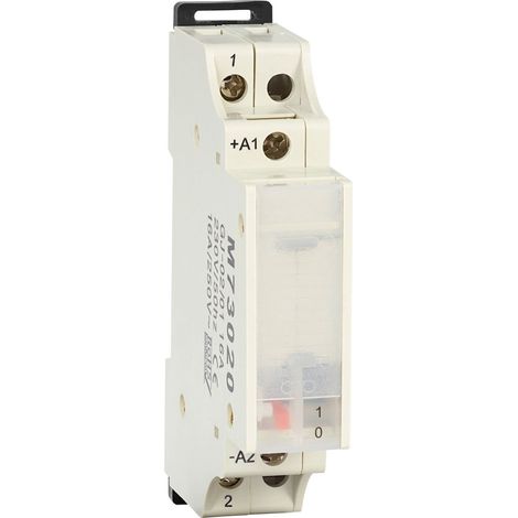 Stromstoßschalter für Verteilereinbau, 1 Schließer, 16 A, 230 V, AC, 1 TE Relais