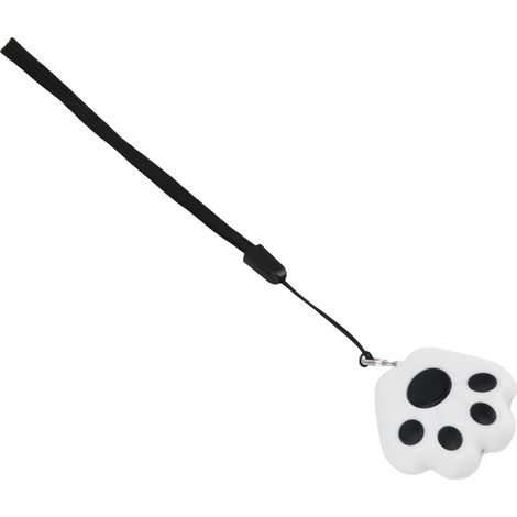 Lot clé connecté noir forme patte de chien anti-perte alarme compact portable capteur bidirectionnel sans fil (1/5)
