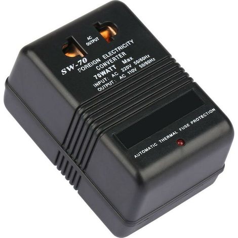 Fiche de voyage Adaptateur secteur 70 watts Transformateur 220V à 110V Convertisseur de tension abaisseur Transformateur de puissance Prise CN